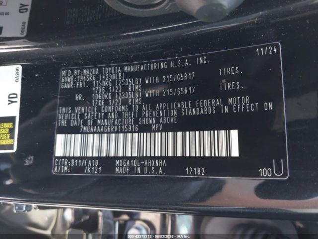 7MUAAAAG6RV115916 Toyota m20a-fks