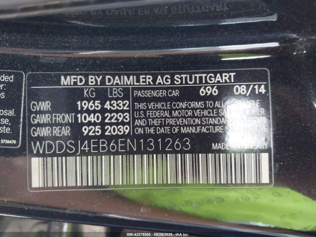WDDSJ4EB6EN131263 Mercedes-Benz CLA-Class