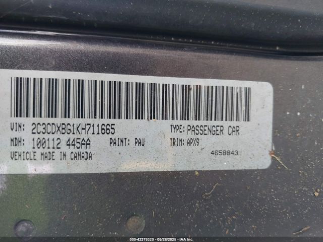 2019 DODGE CHARGER 2C3CDXBG1KH711665 Photo 8