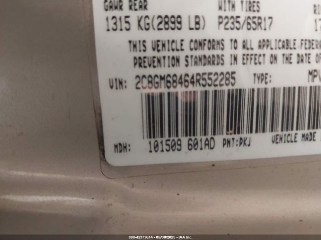 2004 CHRYSLER PACIFICA 2C8GM68464R552285 Photo 8