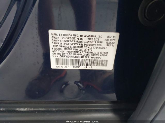 2016 ACURA MDX 5FRYD4H63GB001175 Photo 8