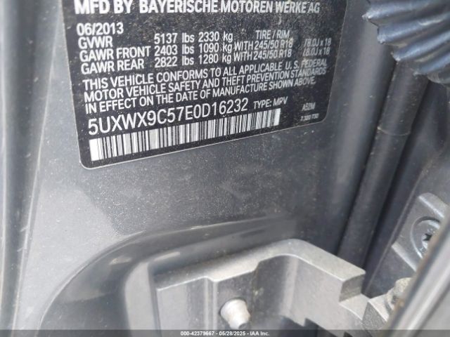 5UXWX9C57E0D16232 BMW X3 Xdrive28i