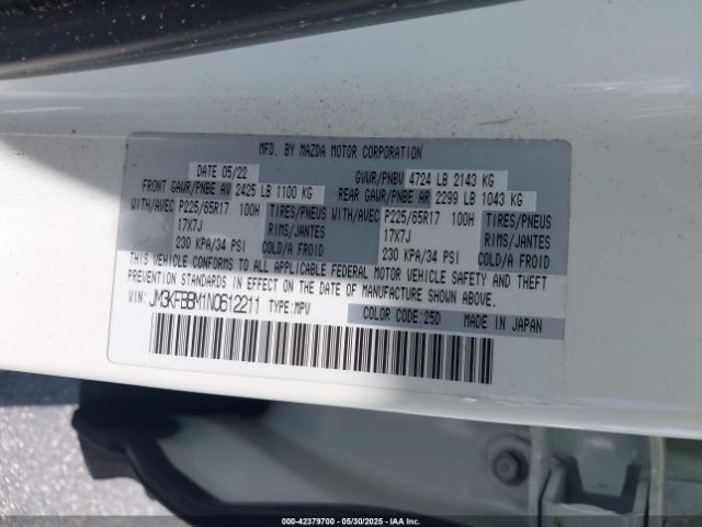 2022 MAZDA CX-5 JM3KFBBM1N0612211 Photo 8
