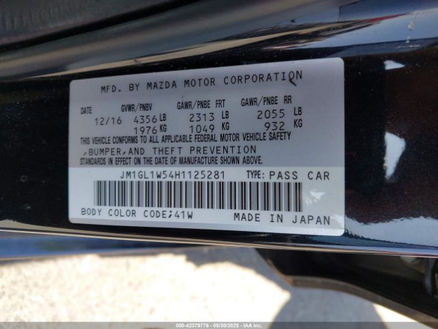 2017 MAZDA MAZDA6 JM1GL1W54H1125281 Photo 8