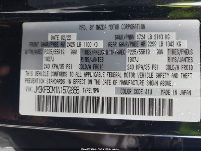 2022 MAZDA CX-5 JM3KFBDM1N1572865 Photo 8