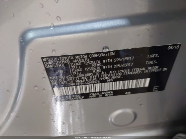 JTMRFREV6JJ248876 Toyota Rav4 Xle
