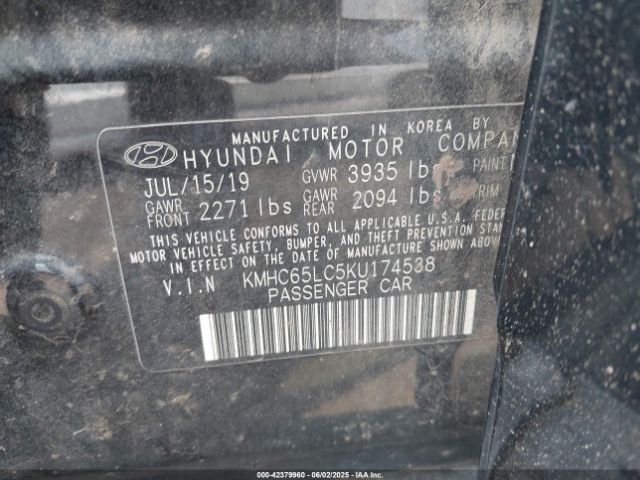 2019 HYUNDAI IONIQ HYBRID KMHC65LC5KU174538 Photo 8