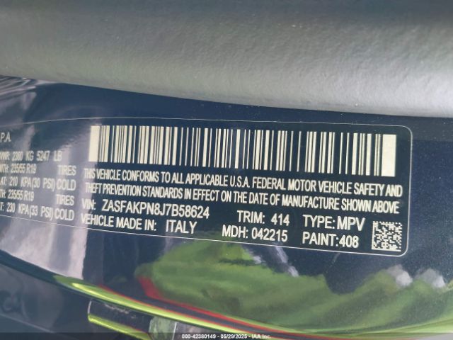 ZASFAKPN8J7B58624 Alfa Romeo Stelvio Sport Awd