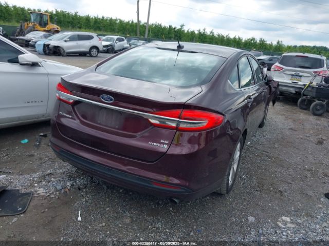 3FA6P0LU9JR153083 Ford Fusion Hybrid Se