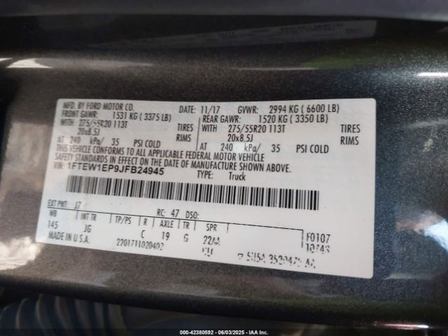 2018 FORD F-150 1FTEW1EP9JFB24945 Photo 8