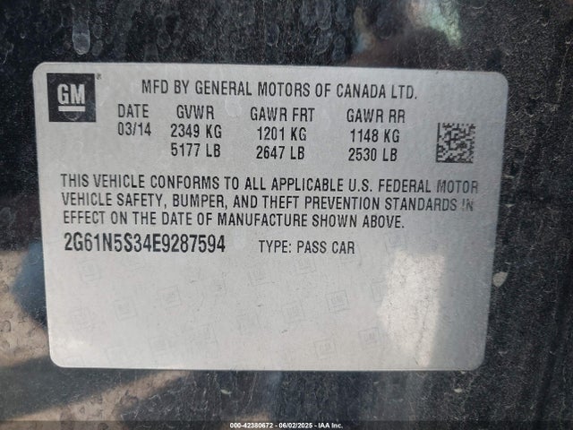 2014 CADILLAC XTS 2G61N5S34E9287594 Photo 8