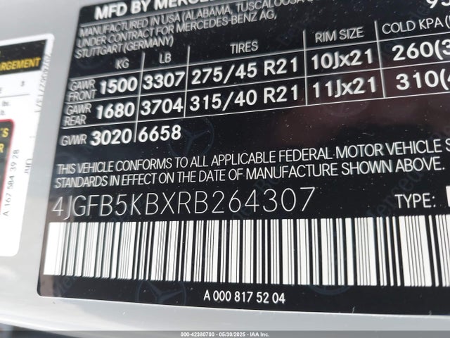 Mercedes-Benz m256 2024 4JGFB5KBXRB264307 Image 9