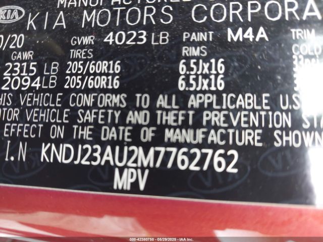 2021 KIA SOUL KNDJ23AU2M7762762 Photo 8