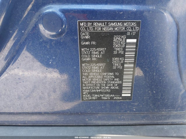 Nissan 2017 2017 KNMAT2MV9HP553763 Image 9