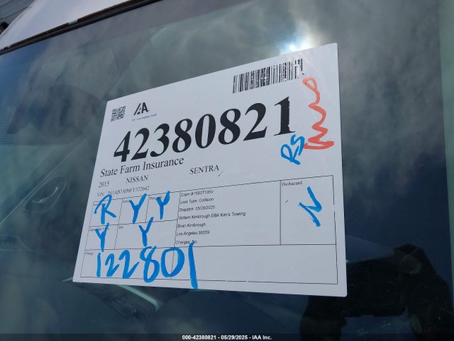 3N1AB7AP6FY372642 Nissan SENTRA SR