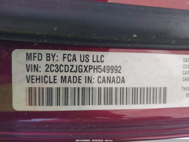 2023 DODGE CHALLENGER 2C3CDZJGXPH549992 Photo 8