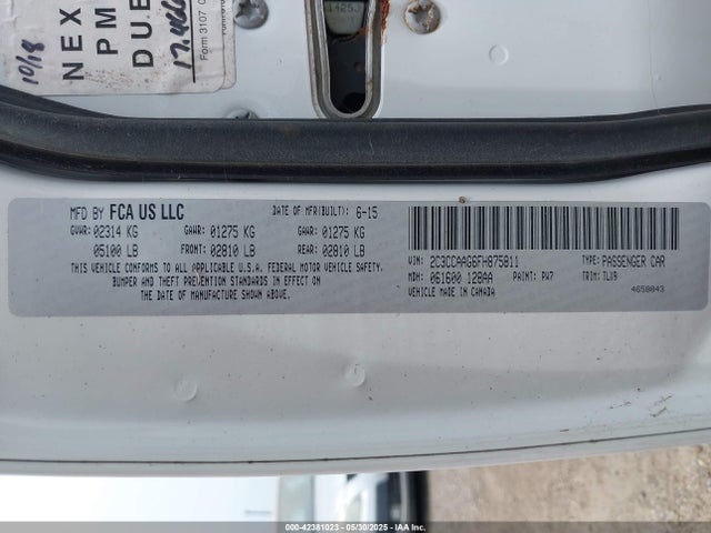 2C3CCAAG6FH875811 Chrysler 300 Limited