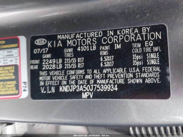 KNDJP3A50J7539934 KIA g