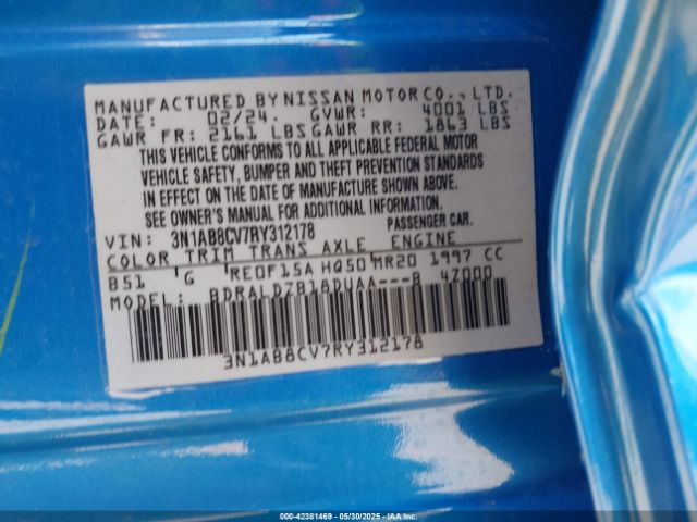 2024 NISSAN SENTRA 3N1AB8CV7RY312178 Photo 8
