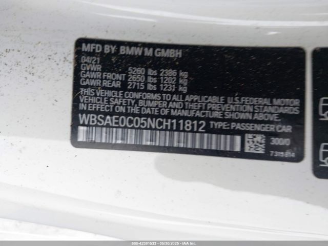 2022 BMW M8 WBSAE0C05NCH11812 Photo 8