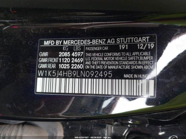 2020 MERCEDES-BENZ CLA 250 W1K5J4HB9LN092495 Photo 8