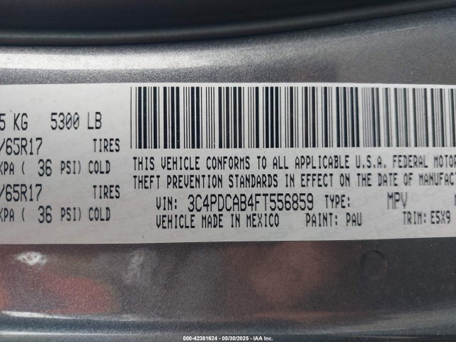 Dodge Journey 2015 3C4PDCAB4FT556859 Image 9