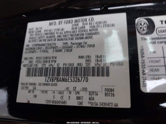 1ZVBP8AM6E5326770 Ford 2014