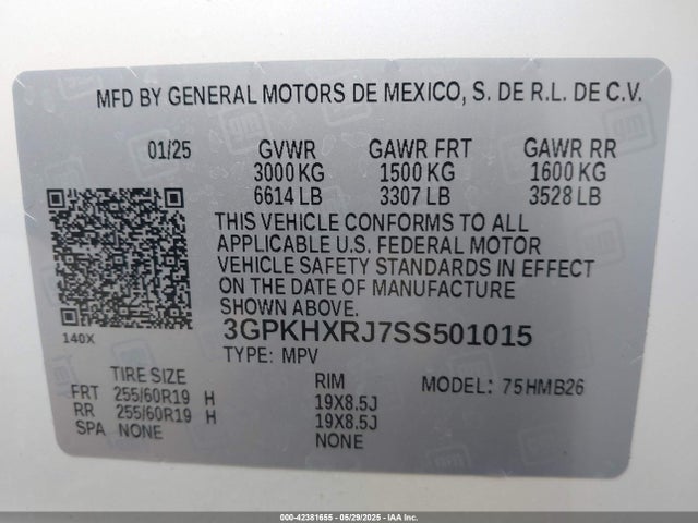 Honda x0c+ec5 2025 3GPKHXRJ7SS501015 Image 9