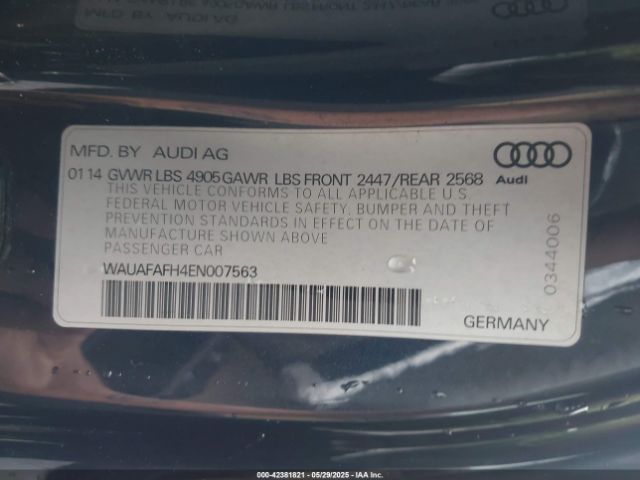 2014 AUDI A5 WAUAFAFH4EN007563 Photo 8