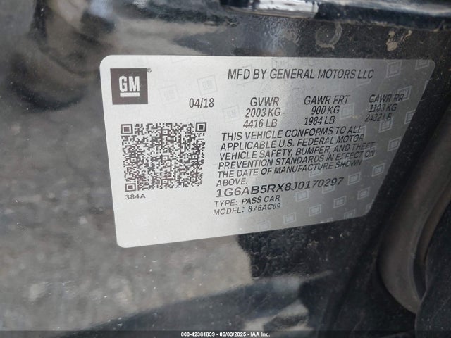 2018 CADILLAC ATS 1G6AB5RX8J0170297 Photo 8