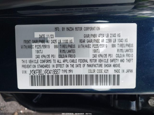 2024 MAZDA CX-5 JM3KFBELXR0418687 Photo 8