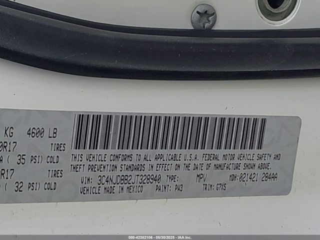 2018 JEEP COMPASS 3C4NJDBB2JT328940 Photo 8