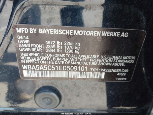 WBA5A5C51ED509101 BMW 528I