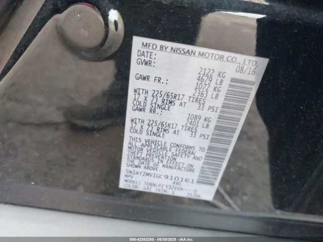 5N1AT2MV1GC910161 Nissan ROGUE S