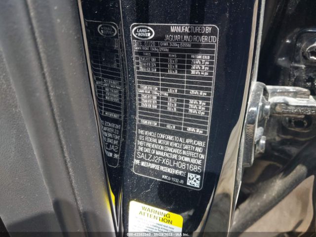 2020 LAND ROVER RANGE ROVER EVOQUE SALZJ2FX6LH081685 Photo 8