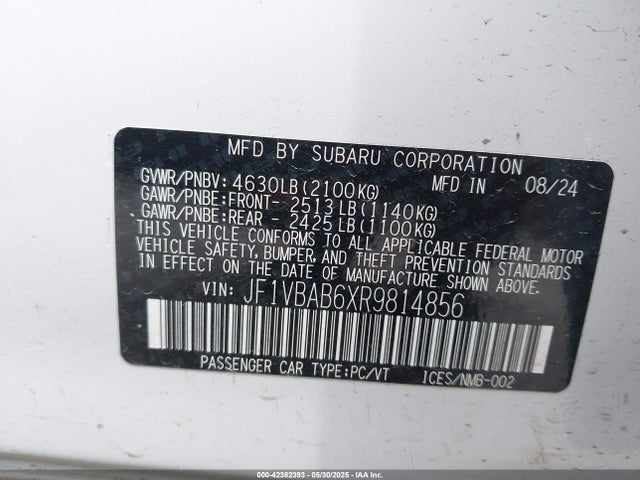 Subaru dib 2024 JF1VBAB6XR9814856 Image 9
