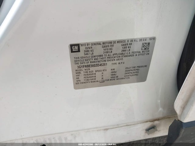 2016 CADILLAC SRX 3GYFNBE36GS546261 Photo 8