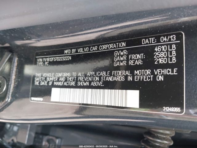 2013 VOLVO S60 YV1612FS7D2232224 Photo 8