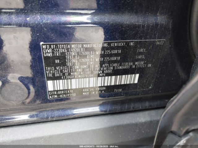 2022 TOYOTA RAV4 HYBRID 4T3D6RFV3NU078394 Photo 8