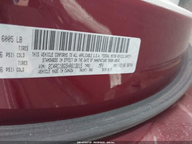 2017 CHRYSLER PACIFICA 2C4RC1BG5HR613215 Photo 8
