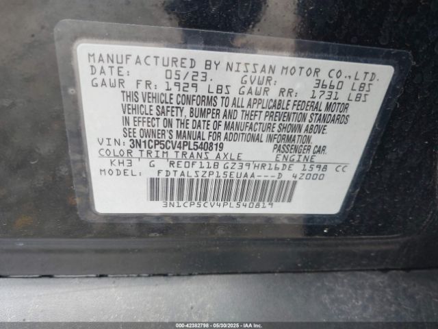 2023 NISSAN KICKS 3N1CP5CV4PL540819 Photo 8