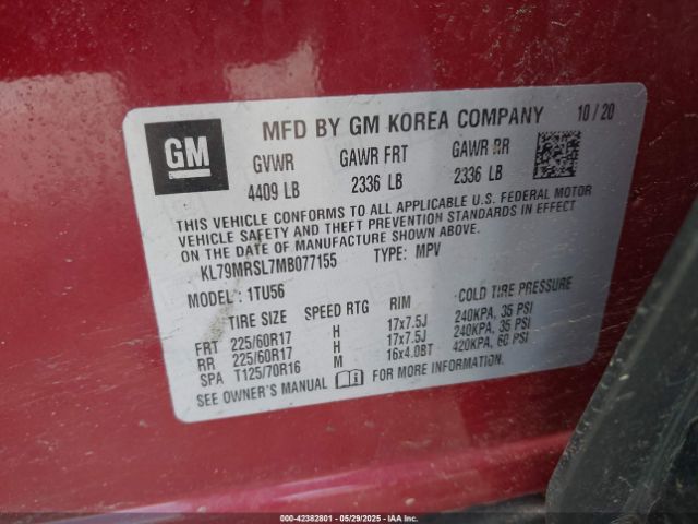 2021 CHEVROLET TRAILBLAZER KL79MRSL7MB077155 Photo 8