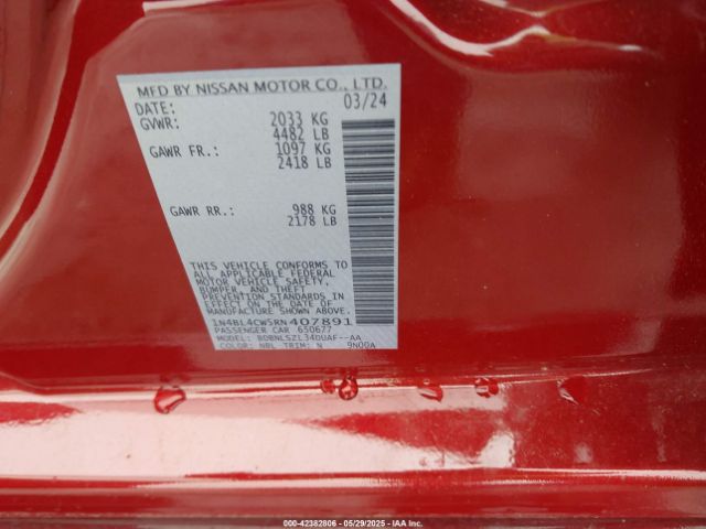 2024 NISSAN ALTIMA 1N4BL4CW5RN407891 Photo 8