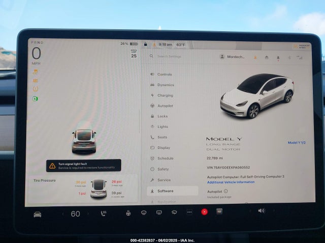 2023 TESLA MODEL Y 7SAYGDEEXPA060552 Photo 6