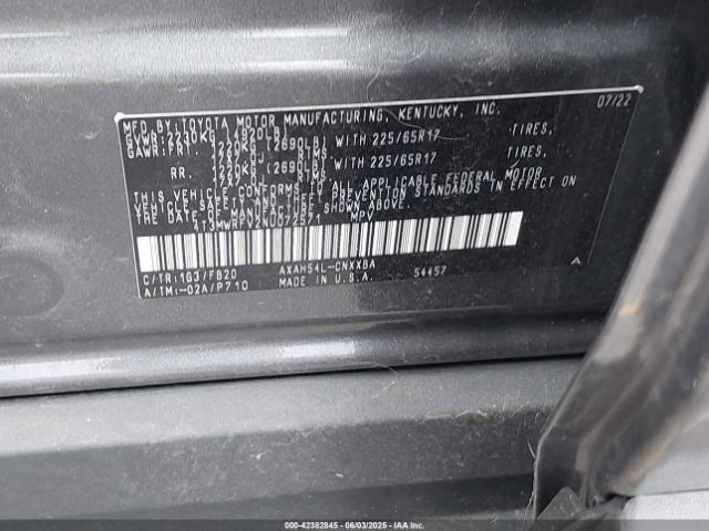 2022 TOYOTA RAV4 HYBRID 4T3MWRFV2NU072571 Photo 8