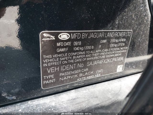 2019 JAGUAR XE SAJAR4FX2KCP47494 Photo 8