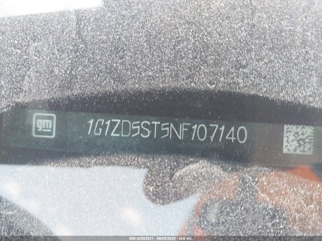 1G1ZD5ST5NF107140 Chevrolet Malibu Fwd Lt