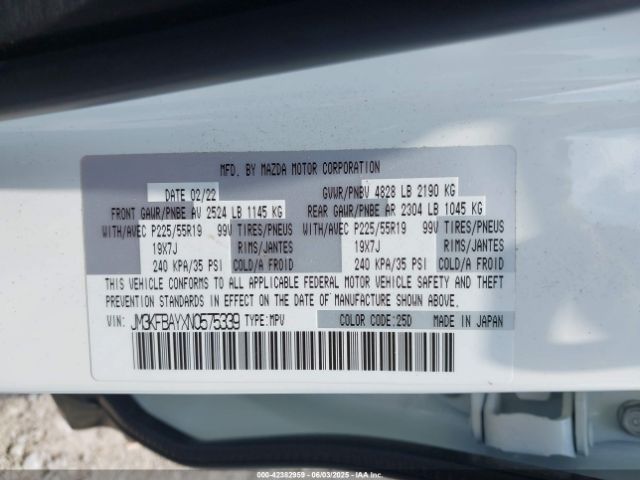 2022 MAZDA CX-5 JM3KFBAYXN0575339 Photo 8