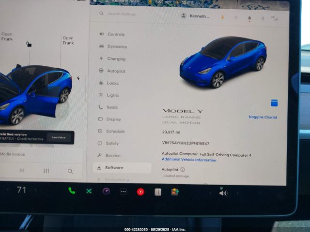 2023 TESLA MODEL Y 7SAYGDEE3PF816547 Photo 6