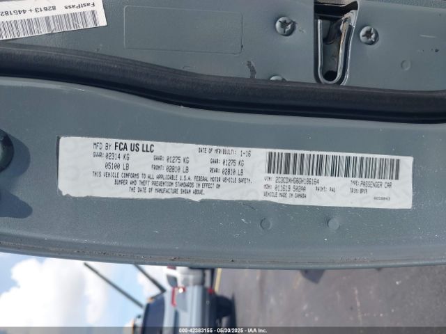 2C3CDXHG6GH186164 Dodge Charger Sxt
